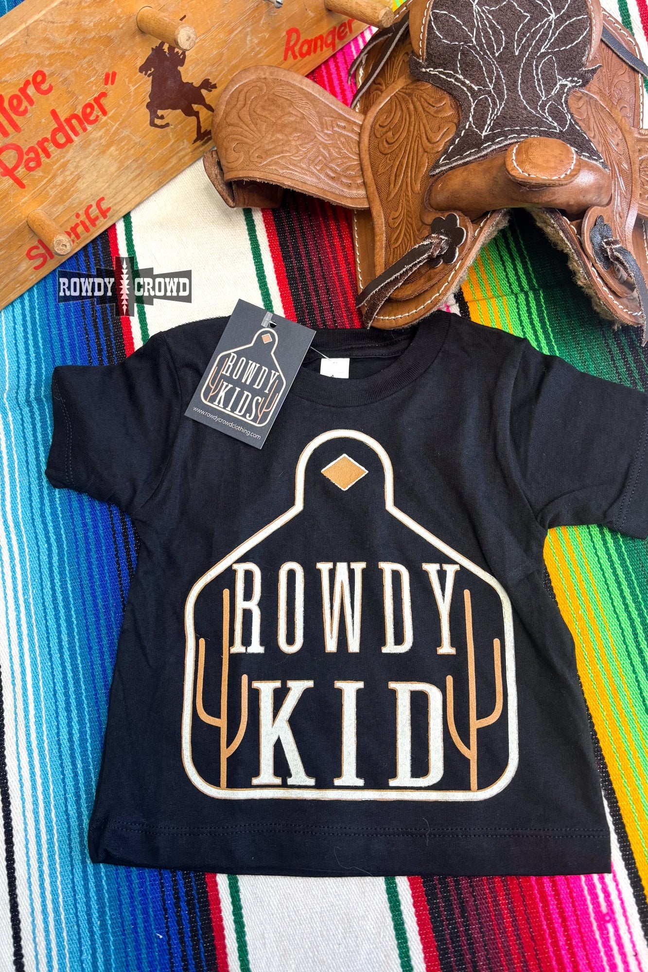 BROWN- Rowdy Kid Tee