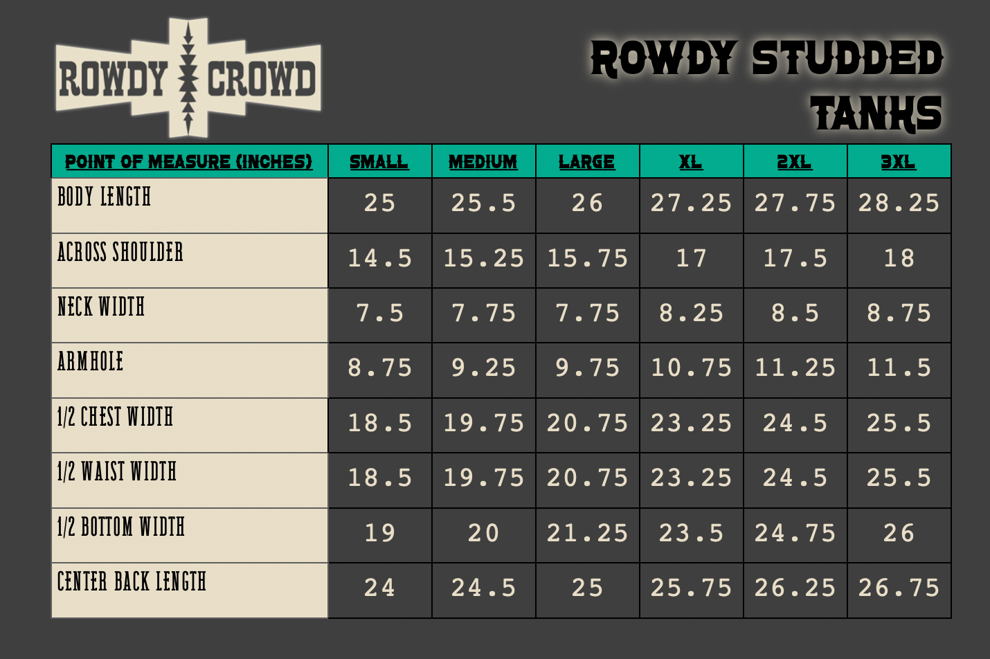 CREAM- Rowdy Studded Tank